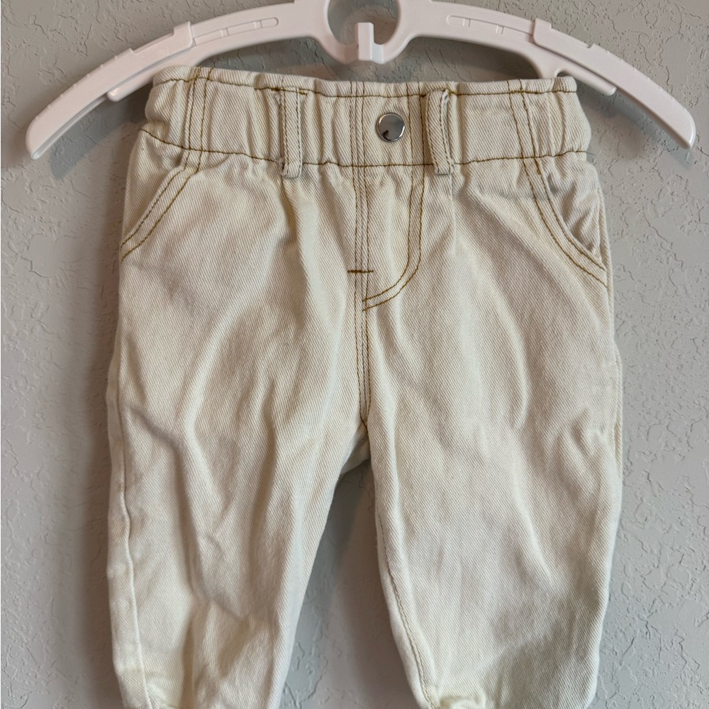 Stylish Cream Kids Pants